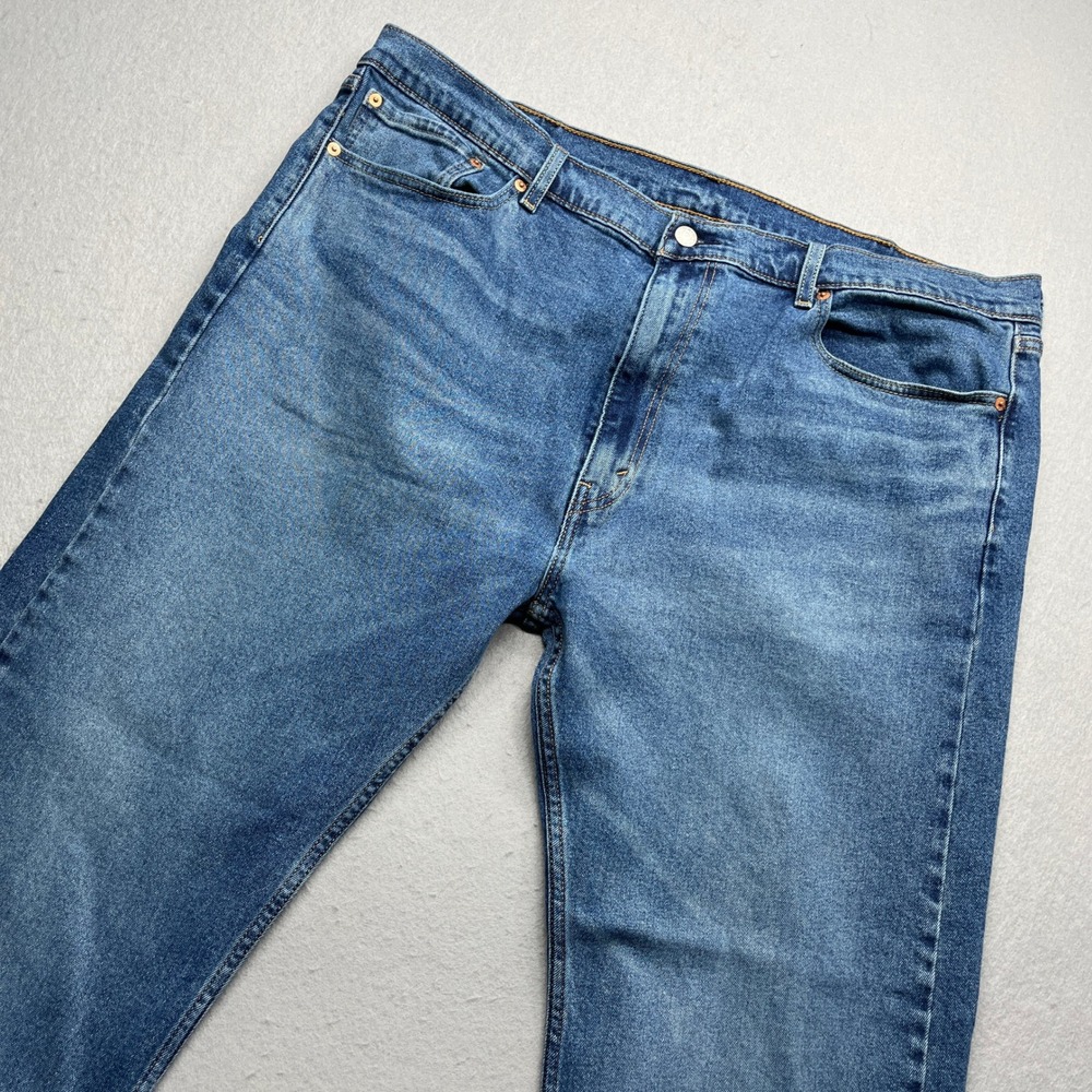 Levi's 505 Regular Mens Straight Leg Jeans Blue Denim Size 42x30 Casual Workwear
